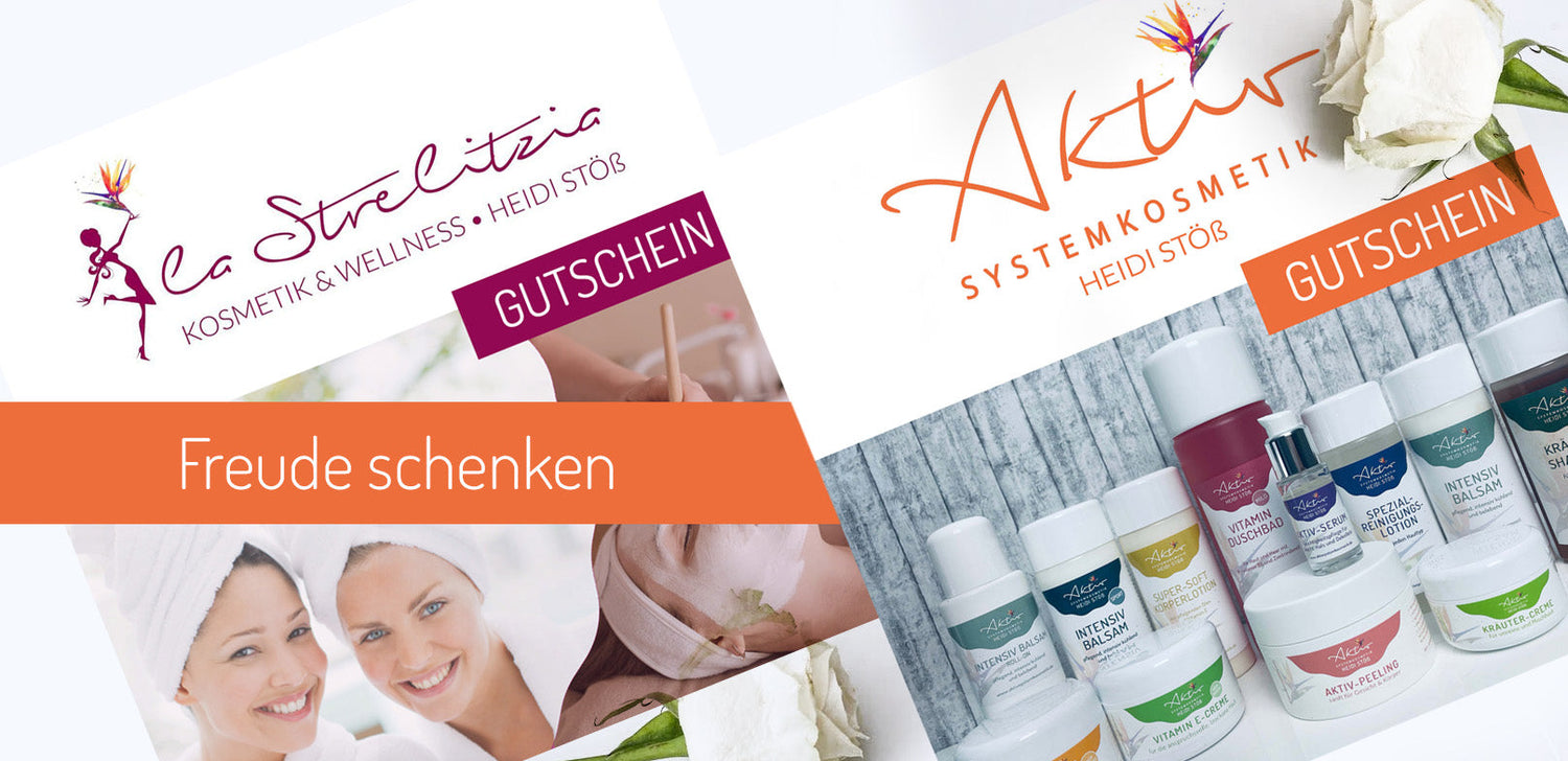 Gutscheine für Aktiv-Systemkosmetik und La Strelitzia